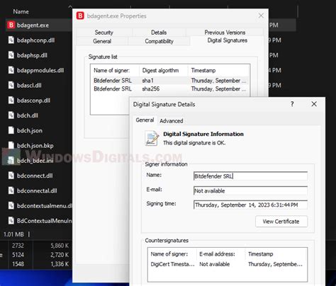 Bitdefender: Bdagent, Bdredline, and Bdservicehost.exe.